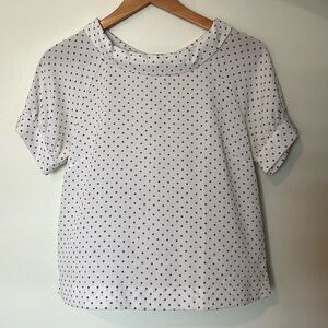 Ann Taylor Factory polka dots blouse